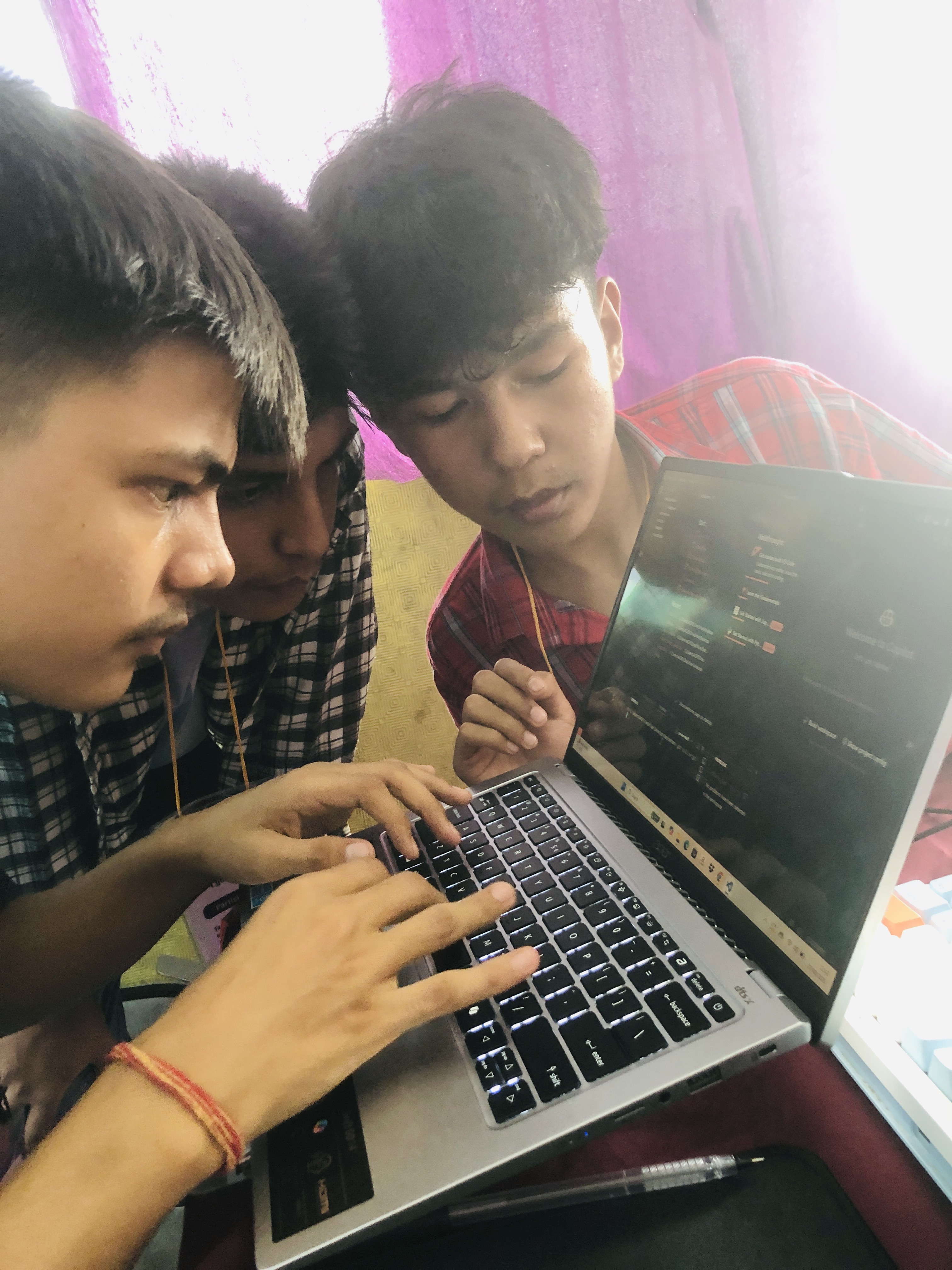 Developers collaborating and discussing